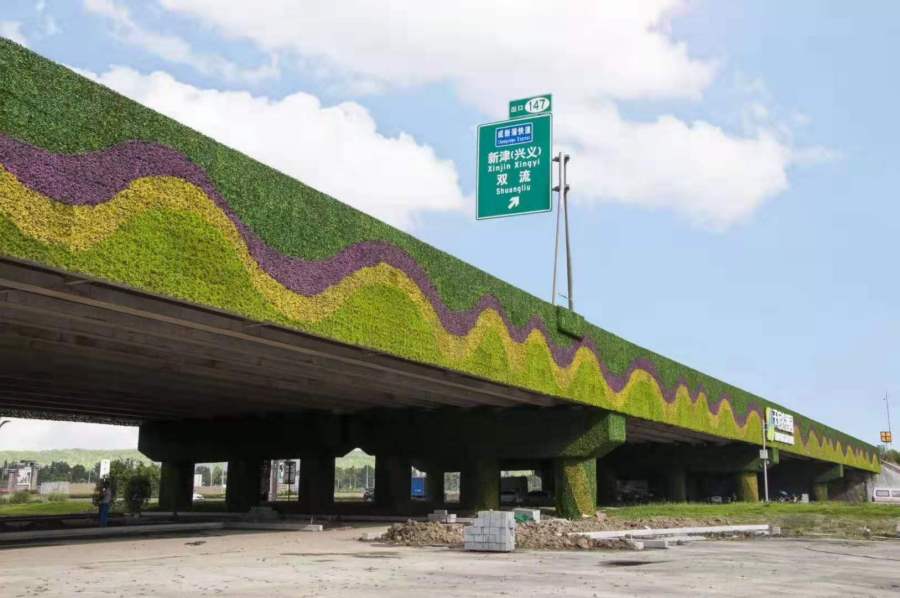 天桥绿植装饰