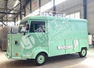美陳餐車，街頭復(fù)古房車造型快餐車廠家公司