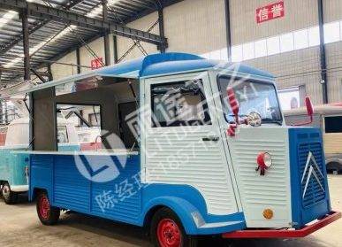 道路旁快餐車，工程車造型街頭網(wǎng)紅餐車廠家